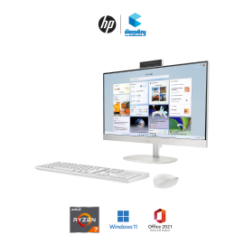 HP 23.8 inch All-in-One Desktop PC 24-cr0106d • AMD Ryzen™ 3 7320U • 8 GB • 512 GB • Windows 11 Home + Office Home & Student 2021 • รับประกัน 3 ปี On-site service