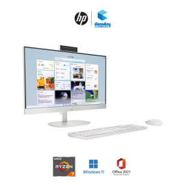 HP 23.8 inch All-in-One Desktop PC 24-cr0106d • AMD Ryzen™ 3 7320U • 8 GB • 512 GB • Windows 11 Home + Office Home & Student 2021 • รับประกัน 3 ปี On-site service