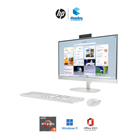 HP 23.8 inch All-in-One Desktop PC 24-cr0122d • AMD Ryzen™ 7 7730U • 16 GB • 512 GB • Windows 11 Home + Office Home & Student 2021 • รับประกัน 3 ปี On-site service