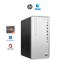 HP Pavilion Desktop PC TP01-2010d •  AMD Ryzen™ 5 5600G • 8GB • 512GB M.2 + 1TB HDD • Windows 11 Home + MS Office Home & Student 2021 • รับประกัน 3 ปี Onsite Service