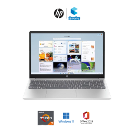 HP 15.6 inch Laptop 15-EH3047AU • AMD Ryzen 7-7730U • AMD Radeon Graphics • 16 GB DDR4 • 512 GB SSD • 15.6" Full HD IPS • Windows 11 Home + MS Office Home & Student 2021 • รับประกัน 2 ปี Onsite Service