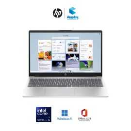 HP 15.6 inch Laptop 15-fd1051TU • Intel® Core™ Ultra 5 125H •  Intel® Graphics • 16GB • 512GB  • Windows 11 Home + MS Office 2021 • รับประกัน 2 ปี